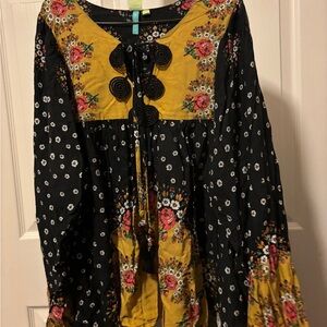 Farm Rio anthropology Floral Blouse